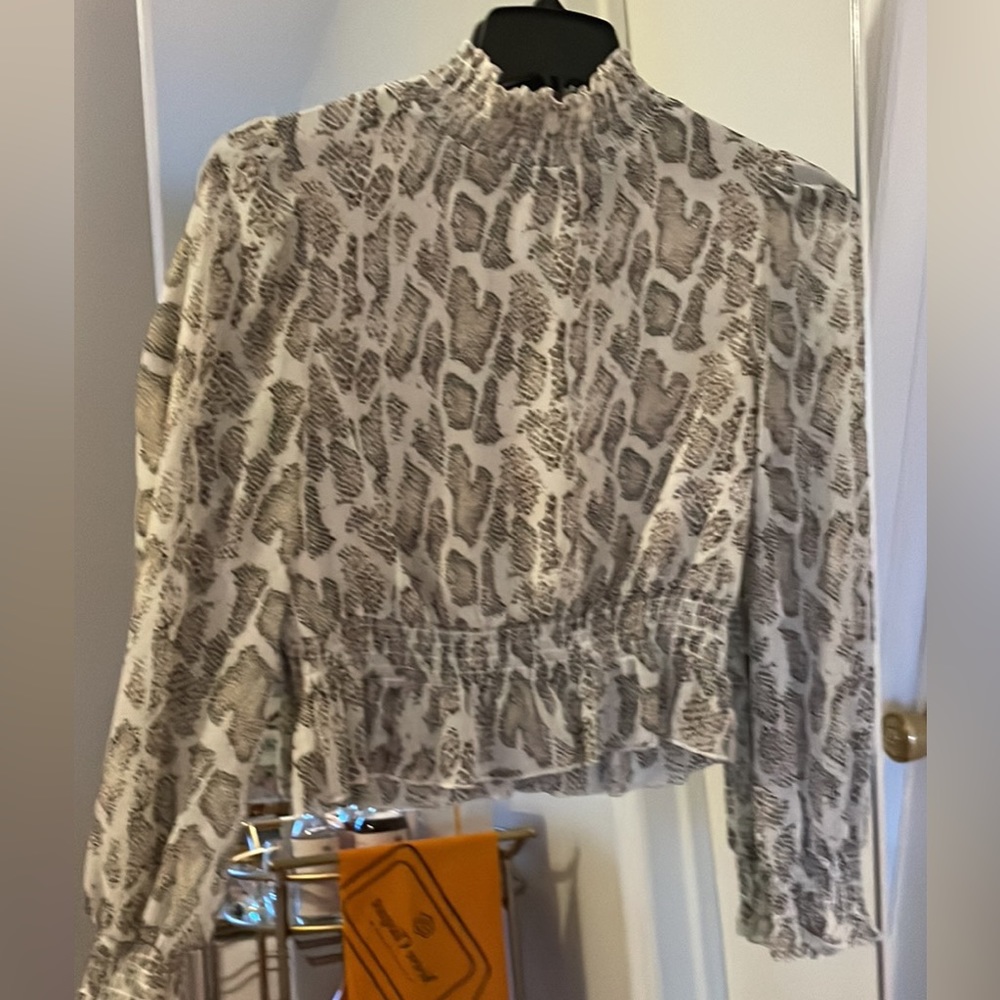 Snake Print Blouse
